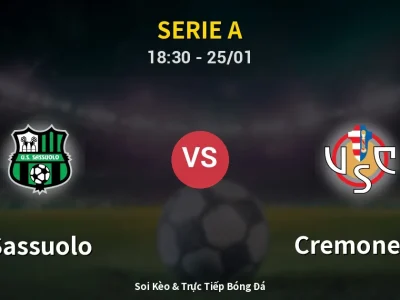 Kết Quả: Sassuolo 1-0 Cremonese – Highlight & Bàn Thắng | Serie A