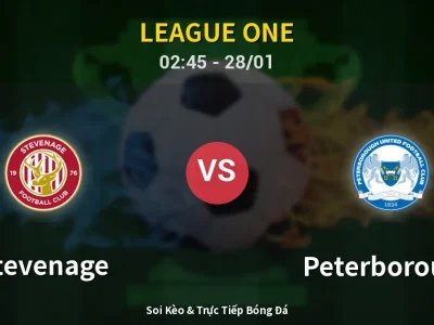 Kết Quả: Stevenage 1-0 Peterborough – Highlight & Bàn Thắng | League One