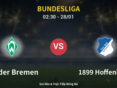 Kết Quả: Werder Bremen 0-2 1899 Hoffenheim – Highlight & Bàn Thắng | Bundesliga