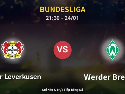 Soi Kèo Bayer Leverkusen vs Werder Bremen – 21:30 24/01 | Nhận Định, Dự Đoán Tỷ Số