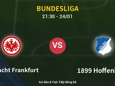 Soi Kèo Eintracht Frankfurt vs 1899 Hoffenheim – 21:30 24/01 | Nhận Định, Dự Đoán Tỷ Số