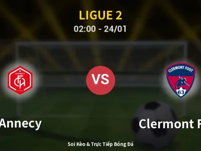 Kết Quả: Annecy 2-1 Clermont Foot – Highlight & Bàn Thắng | Ligue 2