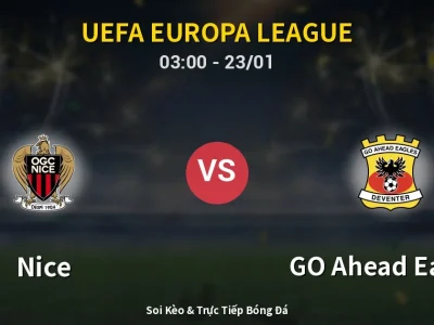 Kết Quả: Nice 3-1 GO Ahead Eagles – Highlight & Bàn Thắng | UEFA Europa League