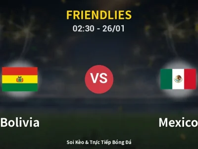 Kết Quả: Bolivia 0-1 Mexico – Highlight & Bàn Thắng | Friendlies