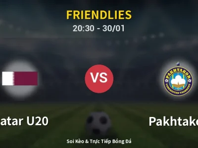 Soi Kèo Qatar U20 vs Pakhtakor – 20:30 30/01 | Nhận Định, Dự Đoán Tỷ Số