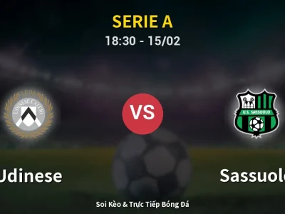 Kết Quả: Udinese 1-2 Sassuolo – Highlight & Bàn Thắng | Serie A