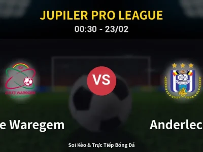 Kết Quả: Zulte Waregem 2-4 Anderlecht – Highlight & Bàn Thắng | Jupiler Pro League