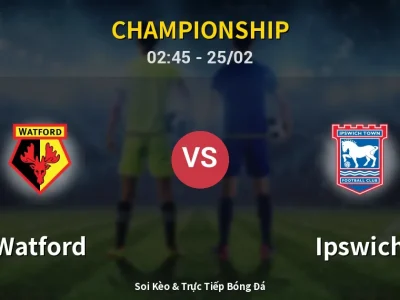 Kết Quả: Watford 0-2 Ipswich – Highlight & Bàn Thắng | Championship
