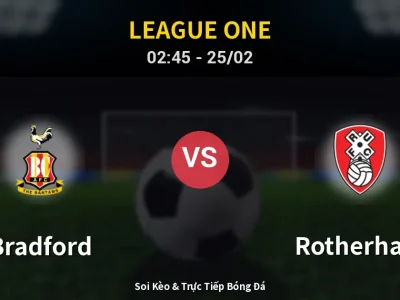 Kết Quả: Bradford 1-0 Rotherham – Highlight & Bàn Thắng | League One