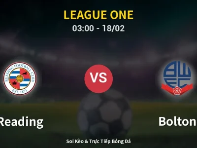 Kết Quả: Reading 1-1 Bolton – Highlight & Bàn Thắng | League One