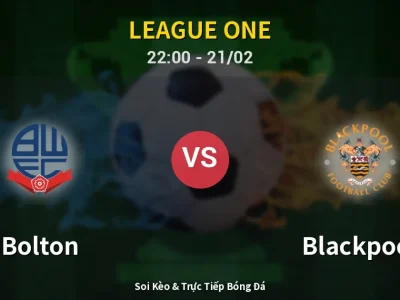 🔴 Trực Tiếp: Bolton 0-0 Blackpool – Link Xem League One (Full HD)