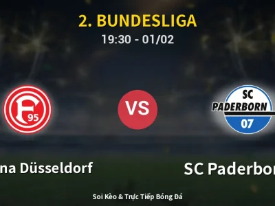 🔴 Trực Tiếp: Fortuna Düsseldorf 0-1 SC Paderborn 07 – Link Xem 2. Bundesliga (Full HD)