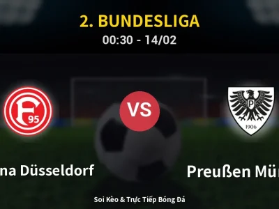 Kết Quả: Fortuna Düsseldorf 0-0 Preußen Münster – Highlight & Bàn Thắng | 2. Bundesliga