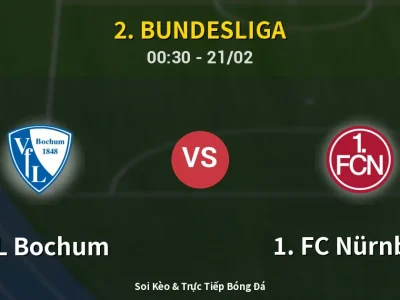 Kết Quả: VfL Bochum 1-1 1. FC Nürnberg – Highlight & Bàn Thắng | 2. Bundesliga