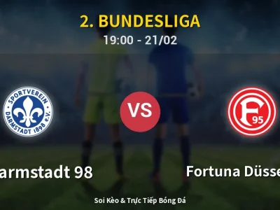 Kết Quả: SV Darmstadt 98 2-1 Fortuna Düsseldorf – Highlight & Bàn Thắng | 2. Bundesliga