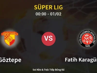 Kết Quả: Göztepe 2-1 Fatih Karagümrük – Highlight & Bàn Thắng | Süper Lig