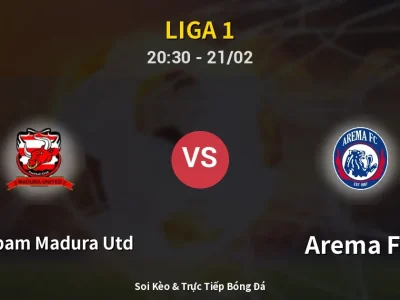 🔴 Trực Tiếp: Persepam Madura Utd 2-2 Arema FC – Link Xem Liga 1 (Full HD)