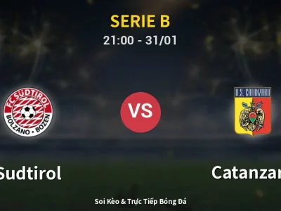 🔴 Trực Tiếp: Sudtirol 2-1 Catanzaro – Link Xem Serie B (Full HD)