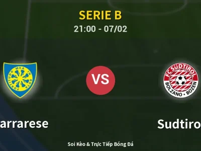Soi Kèo Carrarese vs Sudtirol – 21:00 07/02 | Nhận Định, Dự Đoán Tỷ Số