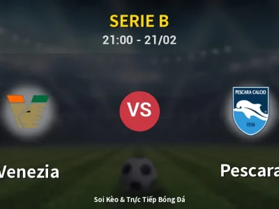 🔴 Trực Tiếp: Venezia 2-2 Pescara – Link Xem Serie B (Full HD)