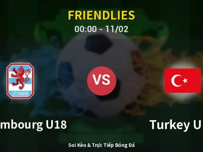 Kết Quả: Luxembourg U18 2-1 Turkey U18 – Highlight & Bàn Thắng | Friendlies