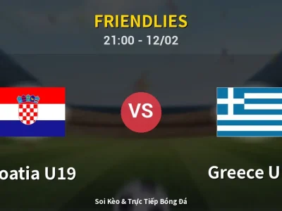 🔴 Trực Tiếp: Croatia U19 0-0 Greece U19 – Link Xem Friendlies (Full HD)