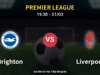 🔴 Trực Tiếp: Brighton 2-1 Liverpool – Link Xem Premier League (Full HD)
