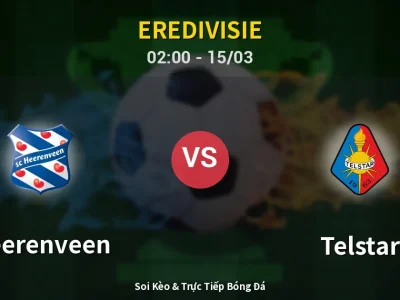 Kết Quả: Heerenveen 3-0 Telstar – Highlight & Bàn Thắng | Eredivisie