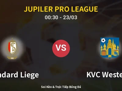 Kết Quả: Standard Liege 0-0 KVC Westerlo – Highlight & Bàn Thắng | Jupiler Pro League