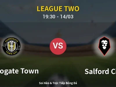 Soi Kèo Harrogate Town vs Salford City – 19:30 14/03 | Nhận Định, Dự Đoán Tỷ Số