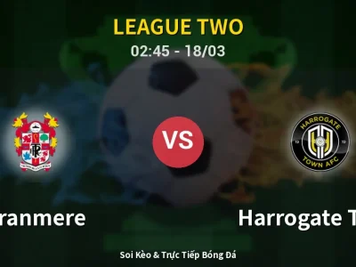 🔴 Trực Tiếp: Tranmere 0-3 Harrogate Town – Link Xem League Two (Full HD)