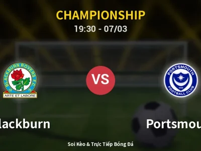 Kết Quả: Blackburn 1-1 Portsmouth – Highlight & Bàn Thắng | Championship