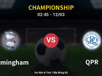 Kết Quả: Birmingham 1-0 QPR – Highlight & Bàn Thắng | Championship
