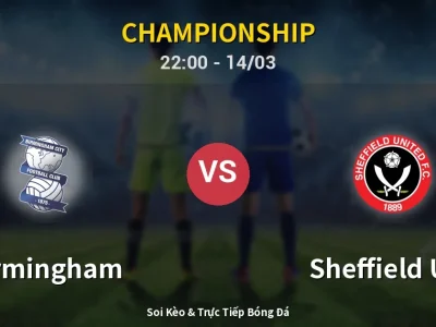 Soi Kèo Birmingham vs Sheffield Utd – 22:00 14/03 | Nhận Định, Dự Đoán Tỷ Số