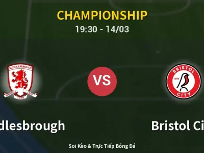 Soi Kèo Middlesbrough vs Bristol City – 19:30 14/03 | Nhận Định, Dự Đoán Tỷ Số