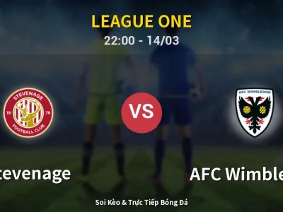 🔴 Trực Tiếp: Stevenage 1-0 AFC Wimbledon – Link Xem League One (Full HD)