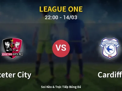 Soi Kèo Exeter City vs Cardiff – 22:00 14/03 | Nhận Định, Dự Đoán Tỷ Số
