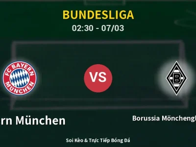 Kết Quả: Bayern München 4-1 Borussia Mönchengladbach – Highlight & Bàn Thắng | Bundesliga