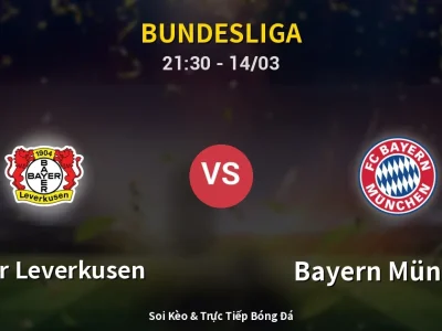 🔴 Trực Tiếp: Bayer Leverkusen 1-0 Bayern München – Link Xem Bundesliga (Full HD)
