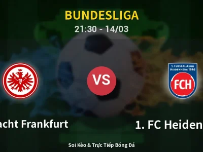 🔴 Trực Tiếp: Eintracht Frankfurt 0-0 1. FC Heidenheim – Link Xem Bundesliga (Full HD)