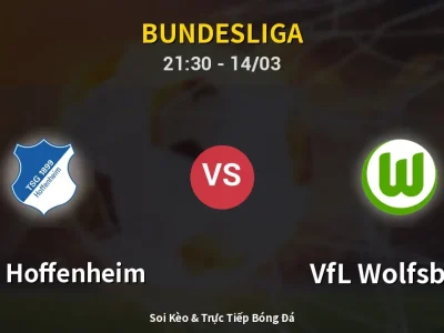 Soi Kèo 1899 Hoffenheim vs VfL Wolfsburg – 21:30 14/03 | Nhận Định, Dự Đoán Tỷ Số