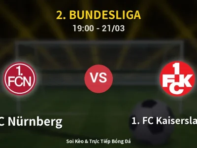 Kết Quả: 1. FC Nürnberg 3-0 1. FC Kaiserslautern – Highlight & Bàn Thắng | 2. Bundesliga