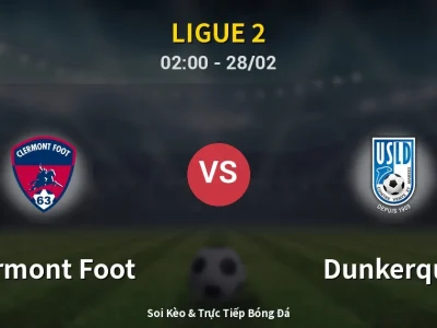 Kết Quả: Clermont Foot 2-1 Dunkerque – Highlight & Bàn Thắng | Ligue 2