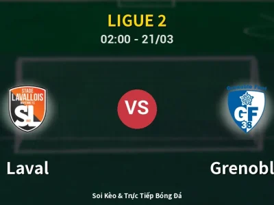 Kết Quả: Laval 3-2 Grenoble – Highlight & Bàn Thắng | Ligue 2