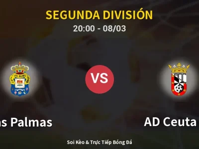 🔴 Trực Tiếp: Las Palmas 1-0 AD Ceuta FC – Link Xem Segunda División (Full HD)