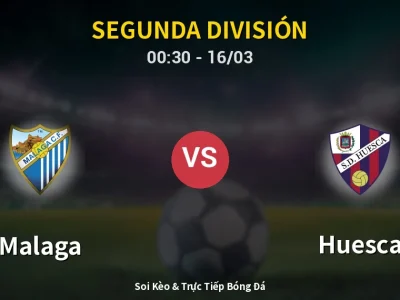 Soi Kèo Malaga vs Huesca – 00:30 16/03 | Nhận Định, Dự Đoán Tỷ Số