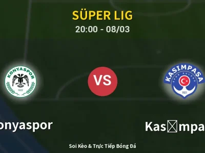 🔴 Trực Tiếp: Konyaspor 1-1 Kasımpaşa – Link Xem Süper Lig (Full HD)