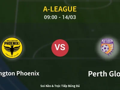 🔴 Trực Tiếp: Wellington Phoenix 0-0 Perth Glory – Link Xem A-League (Full HD)