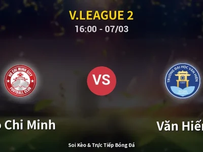 Kết Quả: Ho Chi Minh 0-0 Văn Hiến – Highlight & Bàn Thắng | V.League 2