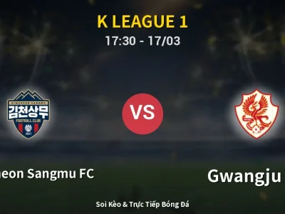 Kết Quả: Gimcheon Sangmu FC 1-1 Gwangju FC – Highlight & Bàn Thắng | K League 1